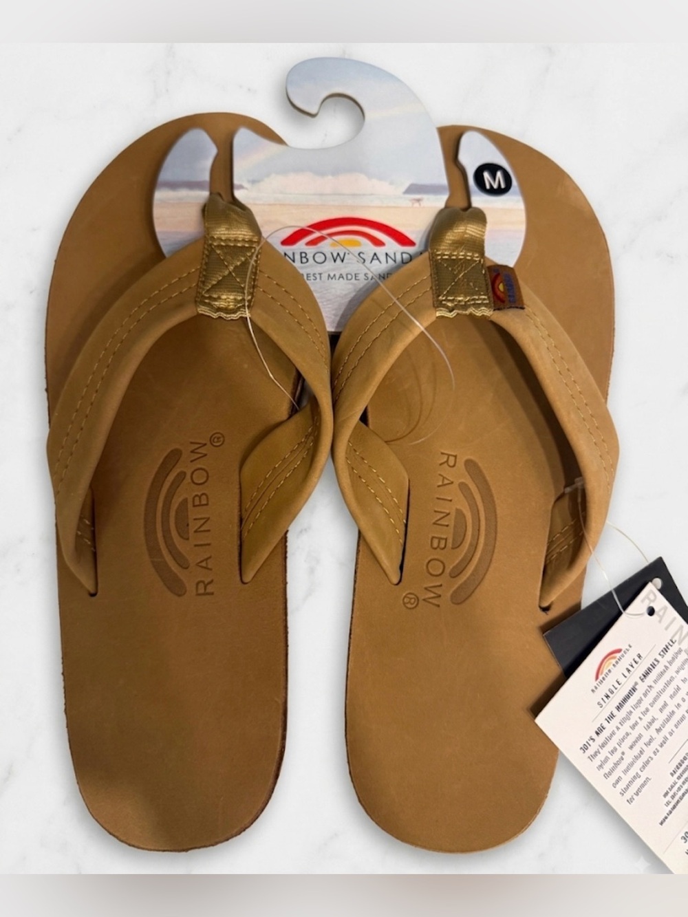Nwt woman’s rainbow sandles size medium new new new